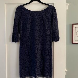 Shoshanna Navy Blue Lace Minidress, size 4